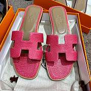 Herme Slippers in Pink - 1