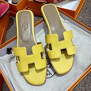 Herme Slippers in Yellow - 1