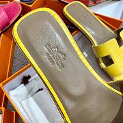Herme Slippers in Yellow - 6