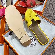 Herme Slippers in Yellow - 5