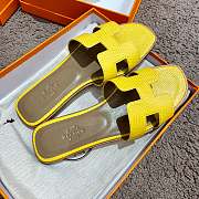 Herme Slippers in Yellow - 3