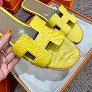 Herme Slippers in Yellow - 2