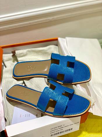 Herme Slippers in Blue