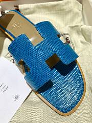 Herme Slippers in Blue - 2