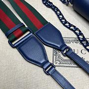 Gucci Horsebit 1955 Mini Bag in Blue 724713 20x12x5.5cm - 4