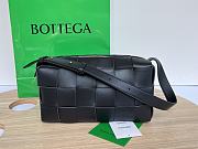 Bottega Veneta Brick Cassette Shoulder Bag in Black 28x14x10cm - 1