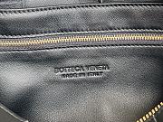 Bottega Veneta Brick Cassette Shoulder Bag in Black 28x14x10cm - 6