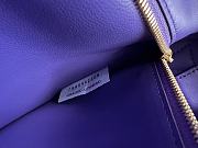 Bottega Veneta Brick Cassette Shoulder Bag in Purple 28x14x10cm - 5