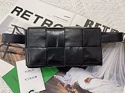 Bottega Veneta The Belt Cassette Bag in Black 19.5x6x10.5cm - 1