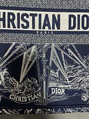 Dior Large Book Tote Embroidered Blue Rêve d'Infini motif 42x35x18.5cm - 3