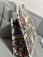 Dior Book Tote Bag Large Ecru Multicolor D’Hiver Embroidery 42x35x18.5cm - 5