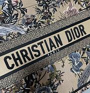 Dior Book Tote Bag Jadin D’Hiver Embroidery in Beige 36x27.5x16.5cm - 3