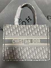 Dior Book Tote Bag Oblique in Grey 36x27.5x16.5cm - 1