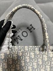 Dior Book Tote Bag Oblique in Grey 36x27.5x16.5cm - 6