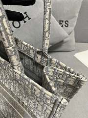 Dior Book Tote Bag Oblique in Grey 36x27.5x16.5cm - 5