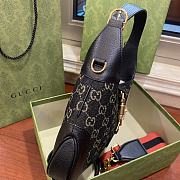 Gucci Jackie 1961 Small Shoulder Black Leather Bag 28x19x4.5cm - 4