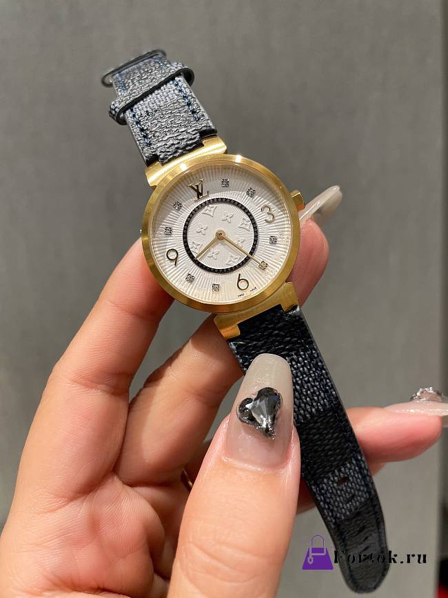 Louis Vuitton Tambour Slim Watch in Gold - 1
