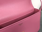 Celine Triomphe Shoulder Bag in Pink 20x10x4cm - 5
