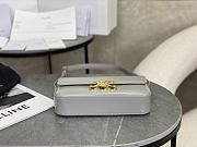 Celine Triomphe Shoulder Bag in Grey 20x10x4cm - 4