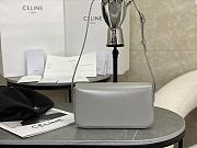 Celine Triomphe Shoulder Bag in Grey 20x10x4cm - 3