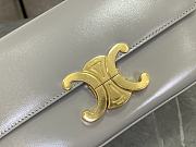 Celine Triomphe Shoulder Bag in Grey 20x10x4cm - 2
