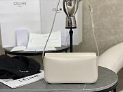 Celine Triomphe Shoulder Bag in White 20x10x4cm - 5