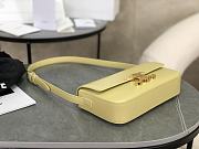 Celine Triomphe Shoulder Bag in Yellow 20x10x4cm - 5