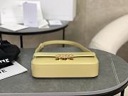 Celine Triomphe Shoulder Bag in Yellow 20x10x4cm - 4