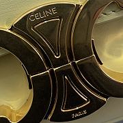 Celine Triomphe Shoulder Bag in Yellow 20x10x4cm - 2