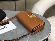 Celine Triomphe Shoulder Bag in Brown 20x10x4cm - 4