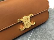Celine Triomphe Shoulder Bag in Brown 20x10x4cm - 3