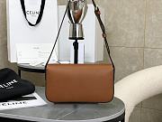 Celine Triomphe Shoulder Bag in Brown 20x10x4cm - 2