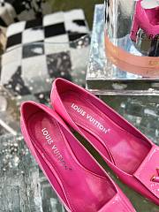Louis Vuitton Square-Toed High Heel Shoes in Pink - 5