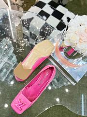 Louis Vuitton Square-Toed High Heel Shoes in Pink - 4