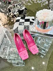 Louis Vuitton Square-Toed High Heel Shoes in Pink - 2