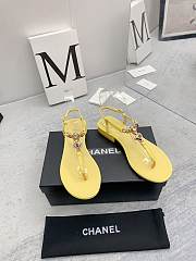 Chanel Sandals In Yellow For Women - 2
