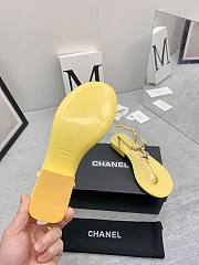 Chanel Sandals In Yellow For Women - 4