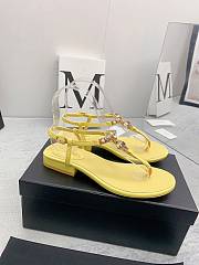 Chanel Sandals In Yellow For Women - 5