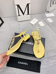 Chanel Sandals In Yellow For Women - 6