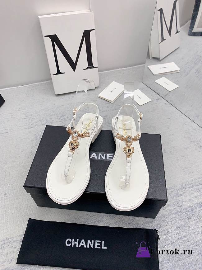 Chanel Sandals In White For Women - 1