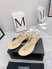 Chanel Sandals In Beige For Women - 3
