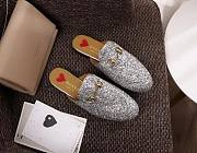 Gucci Princetown Glitter Slippers - 1