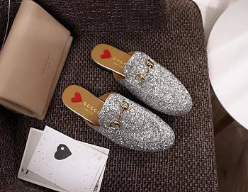 Gucci Princetown Glitter Slippers