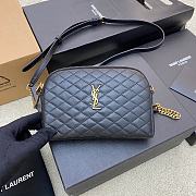 Saint Laurent Gaby Quilted-Leather Cross-body Bag in Black 13x9x3.5cm - 1