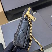 Saint Laurent Gaby Quilted-Leather Cross-body Bag in Black 13x9x3.5cm - 2