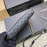 Saint Laurent Gaby Quilted-Leather Cross-body Bag in Black 13x9x3.5cm - 4