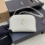 Saint Laurent Gaby Quilted-Leather Cross-body Bag in White 13x9x3.5cm - 1