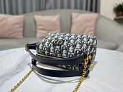 Dior Cowhide Leather Bento Bag 20x13cm - 5