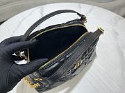 Dior Cowhide Leather Shoulder Bag in Black 25×16cm - 5