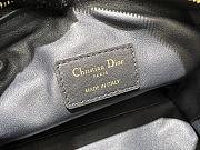 Dior Cowhide Leather Shoulder Bag in Black 20x13cm - 6